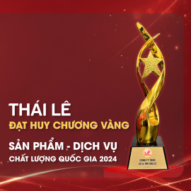 THÁI LÊ VINH DỰ ĐẠT HUY CHƯƠNG VÀNG SẢN PHẨM - DỊCH VỤ CHẤT LƯỢNG QUỐC GIA 2024 